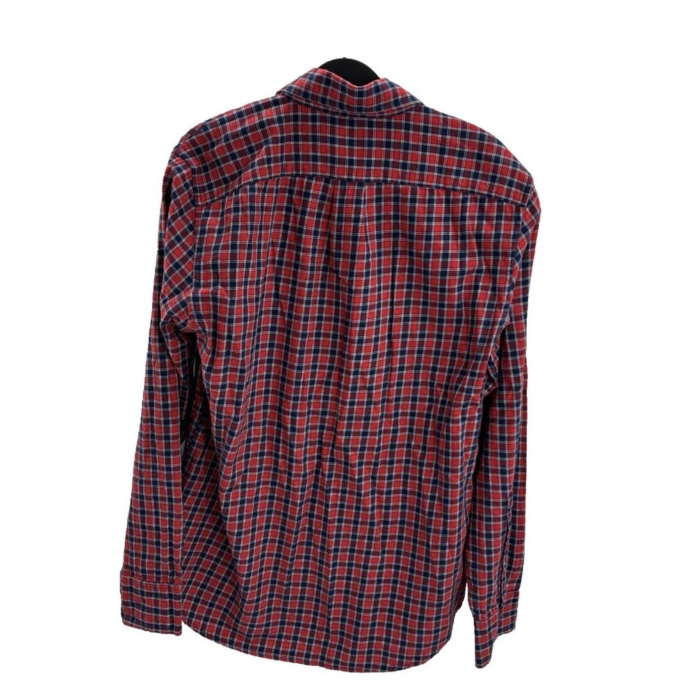J Crew Mens Brushed Twill Plaid Button Up Shirt Long Sleeve Cotton Size S - Picture 5 of 6